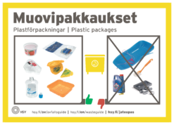 Jätetilajuliste, muovipakkaukse, suomi, ruotsi, englanti