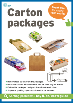 Sorting guide for carton packages