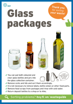 Sorting guide for glass packages