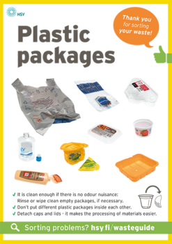 Sorting guide for plastic packages