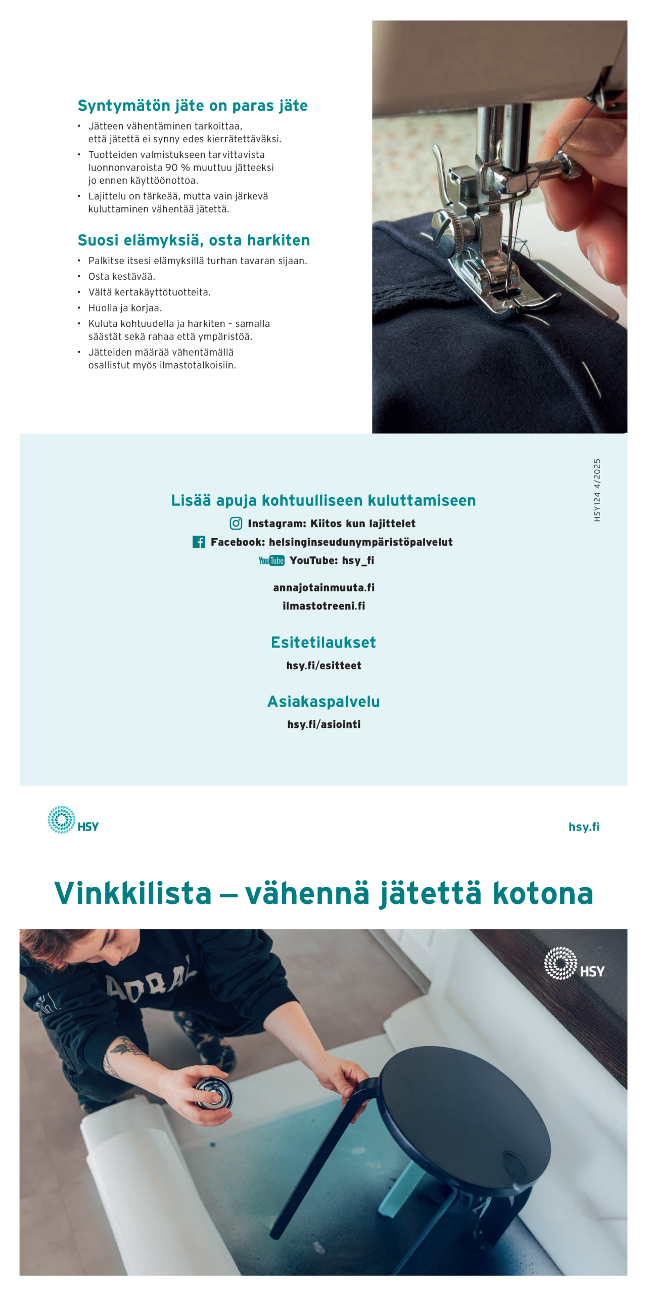 Vinkkilista – vähennä jätettä kotona